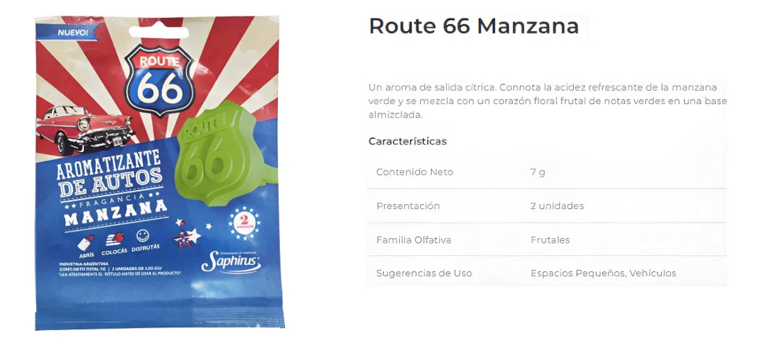 Aromatizador Route 66